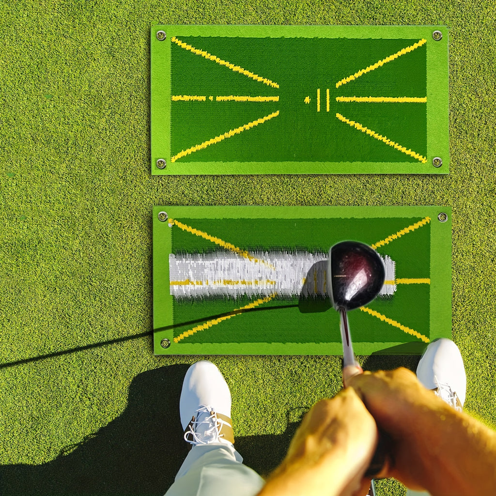 Swing Detection Golf Training Mat with Practice for Improved Swing
