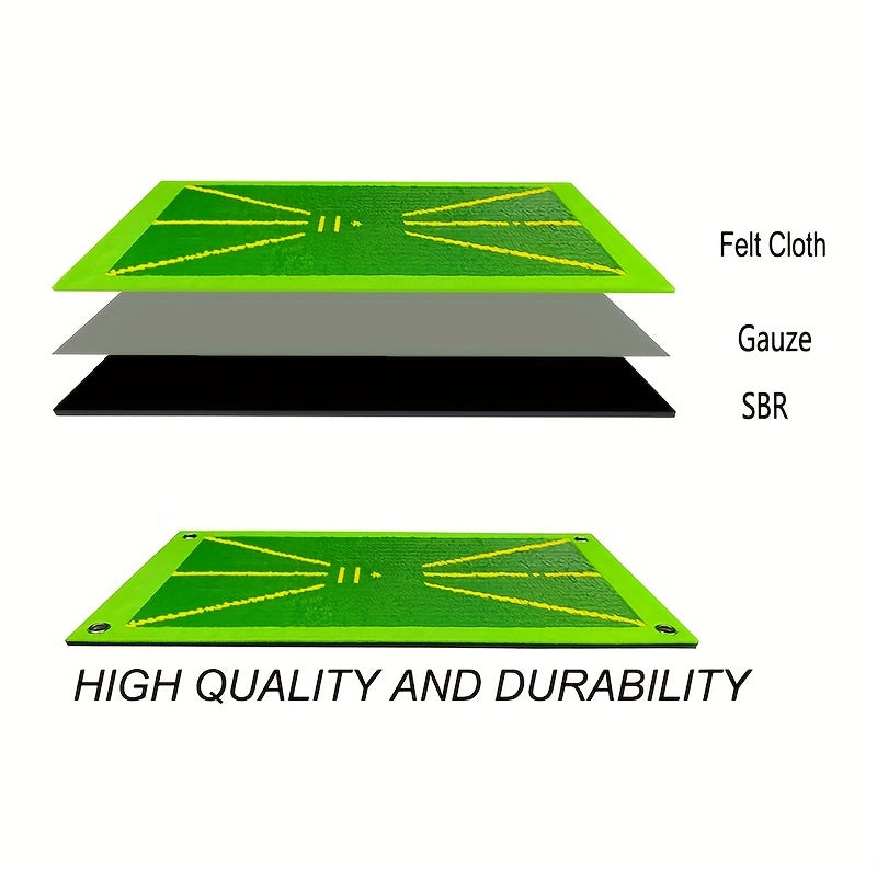 Swing Detection Golf Training Mat with Practice for Improved Swing